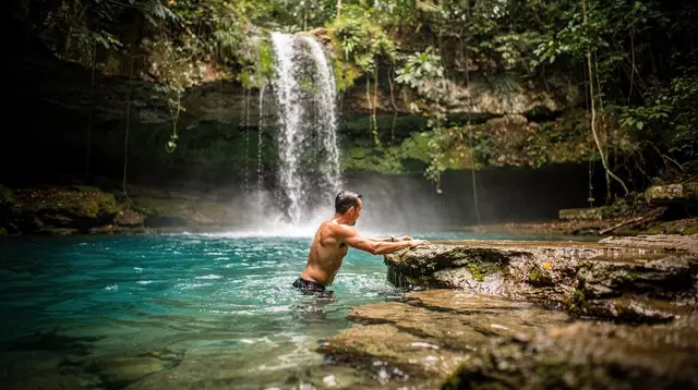 Cenotes, caves and waterfalls near Punta Cana