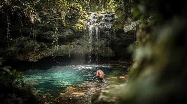 Cenotes, caves and waterfalls near Punta Cana